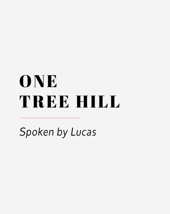 One Tree Hill Wedding Reading