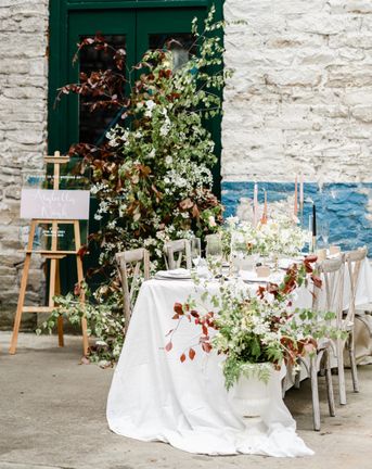 Torr Vale Mill wedding inspiration with romantic dresses and wedding flowers