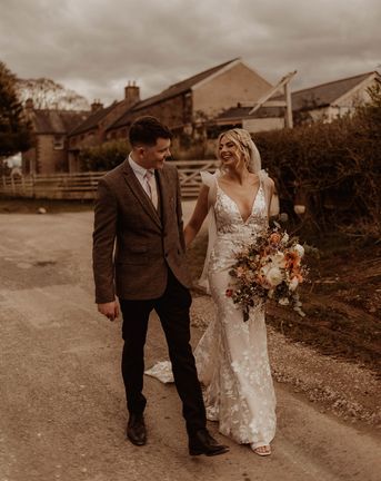 rustic eden barn wedding with lace Made With Love Bridal wedding dress