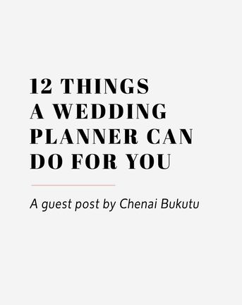 12 things a wedding planner can do for you