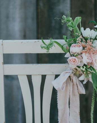 DIY Floral Chair Back Arrangements For Your Wedding