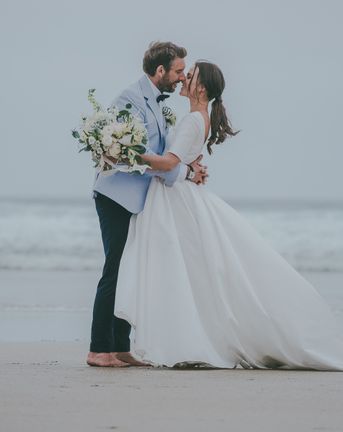 Wedding On The Beach At Lusty Glaze Cornwall