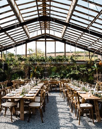Anran Wedding in Spring with Outdoor Ceremony & Glasshouse Reception