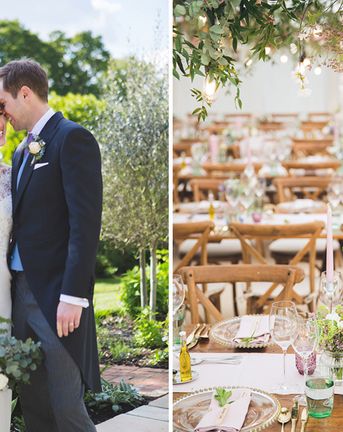 Pastel Wedding at West Sussex Country Home With Spring Flowers
