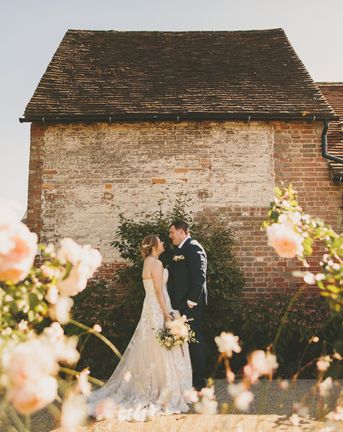 Bassmead Manor Barns Wedding With DIY Decor & Pronovias Bride Dress
