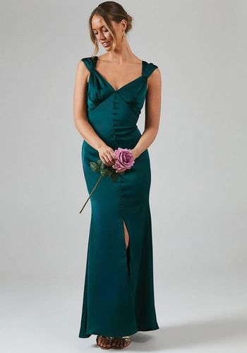 high street bridesmaid dress Bridesmaid Dress Red Spaghetti Straps Halter Sleeveless Zipper Long St