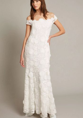sleeveless brocade midi dress Mac Duggal Women's Strapless Brocade Midi Dress with Pockets
