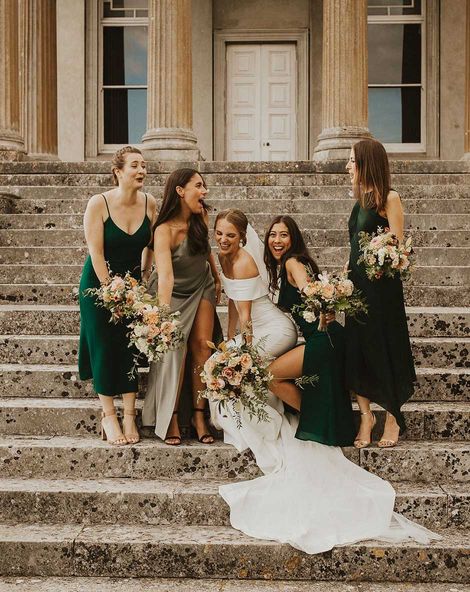 Green Corset Draped Strappy Bridesmaid Dress | PrettyLittleThing