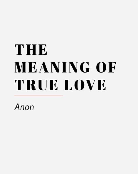 the meaning of true love anon 13