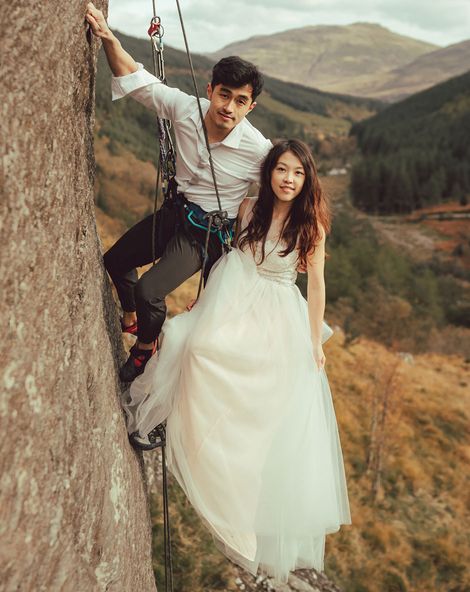 Rock Climbing Wedding
