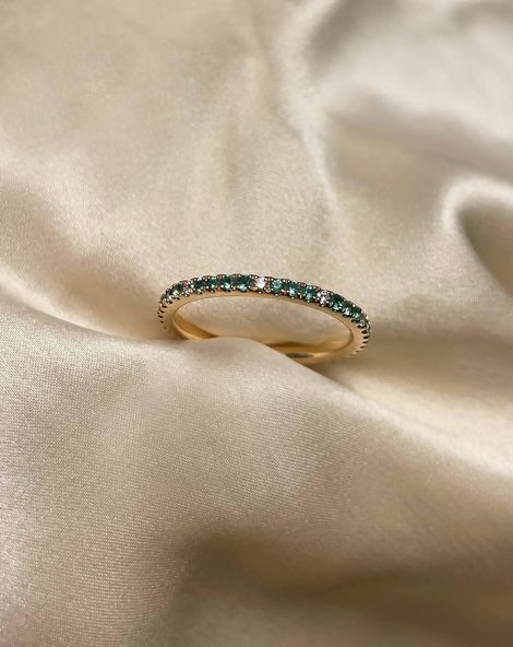 Rock My Christmas Advent Competition Day 3 - Win Eternity Emerald 18K Yellow Gold Wedding Band
