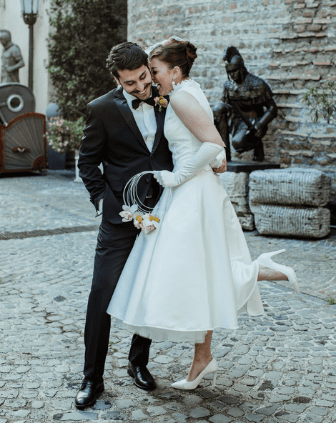 Vintage Style Wedding Dress for Rome Real Wedding - Rock My Wedding