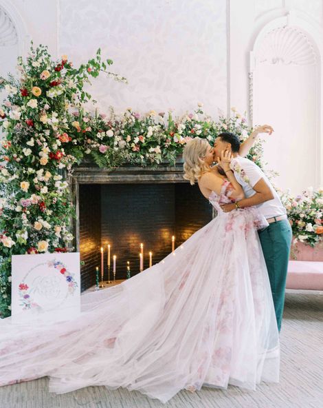 Floral Barnett Hill Hotel LGBTQI+ wedding inspiration
