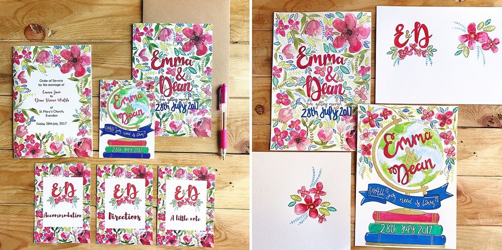 RMW Real Bride Diary {Emma & Dean: Stationery Details}