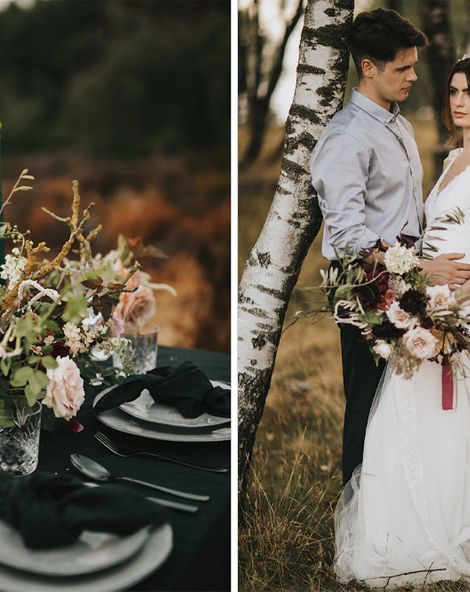Romantic, Bohemian Elopement in the Peaks by Natalie Hewitt Wedding Planner | Sunset Portraits | Wedding Inspiration | Henry Lowther Photography