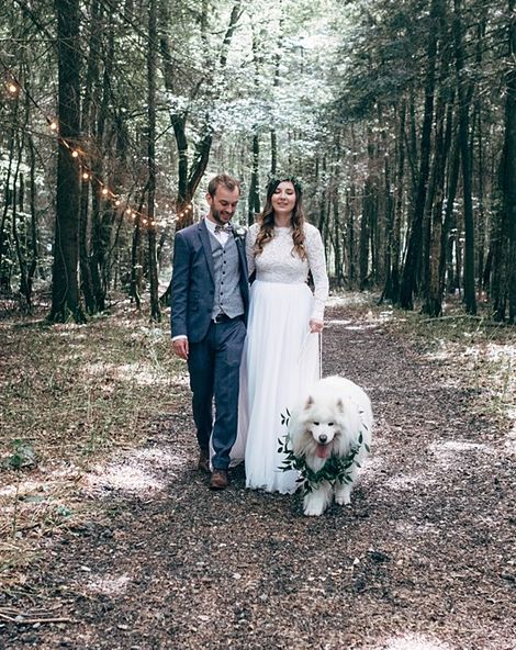 Woodland Wedding With Humanist Ceremony And Dog Ring Bearer