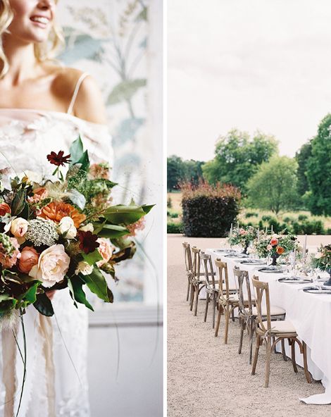 Elegant Summer Inspiration at St Giles House, Dorset by Jessica Roberts Design | Living Coral, White & Green Flowers | Tablescape | Imogen Xiana Photography