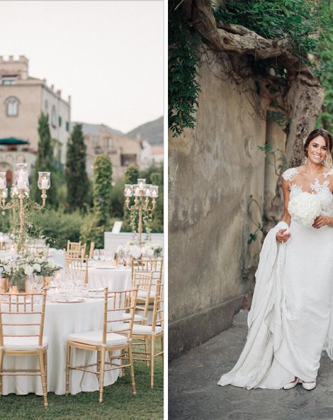 Three Day Ravello Wedding at Villa Cimbrone on Amalfi Coast Italy Planned by The Wedding Boutique Italy | Pronovias Gown | Black Tie | M & J Photography