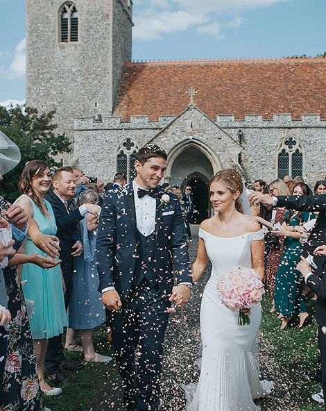 Pastel Pink & Mint Green Wedding at Granary Estates Suffolk | Suzanne Neville Bardot Gown | Mini Golf | Gospel Choir | Julia & You Photography