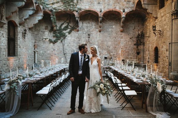 Dreamy Italian Destination Wedding At A Tuscan Castle