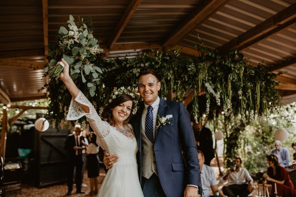 Macramé & Dreamcatcher Woodland Wedding at Upthorpe Wood | Outdoor Humanist Ceremony | ReWritten Bridesmaids | Glitter Bar | Camilla Andrea Photography