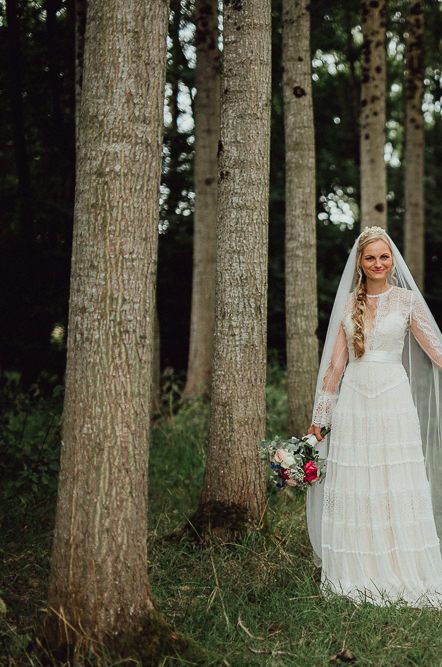 Rustic French Destination Wedding with Homegrown Flowers | Catherine Deane Wedding Dress | Silk Fred Bridesmaids Dresses | Emily & Steve Photography