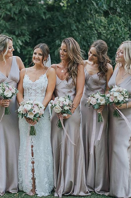 Satin Bridesmaid Dresses