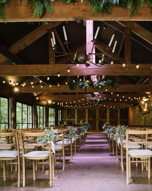 Autumn Wedding at Dewsall Court with Romantic Candle Light and Chalkboard Wedding Sign, with Bride in Brume Dress by Cymbeline Paris, by Captured by Katrina