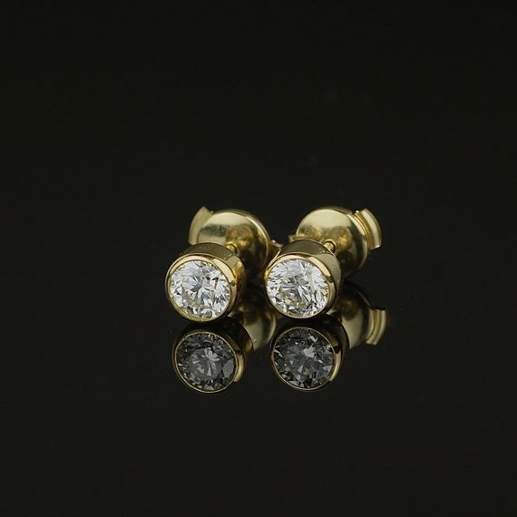 marcia vidal jewellery 18ct gold 1ct diamond bespoke stud earrings
