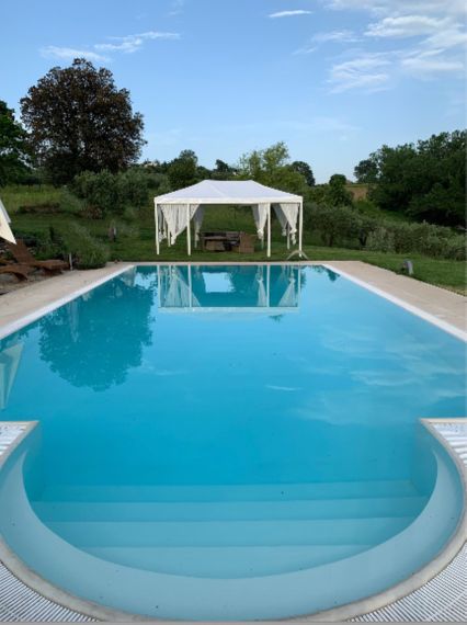 casa sant elia pool and gazebo