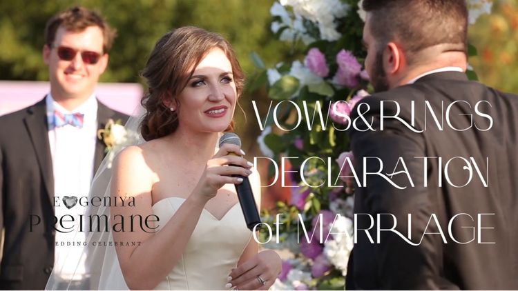 evgeniya preimane 8 vowsrings declaration of marriage