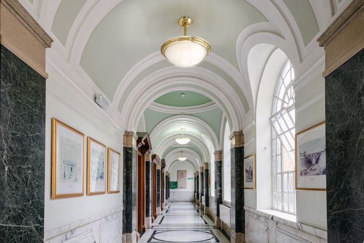 islington town hall corridor from outside room 99 1