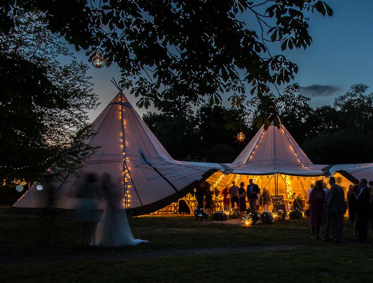 origami marquees night event tipi hire home
