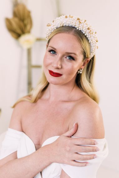 brides by demi brides by demi red lip hollywood bridal look 11   cropped