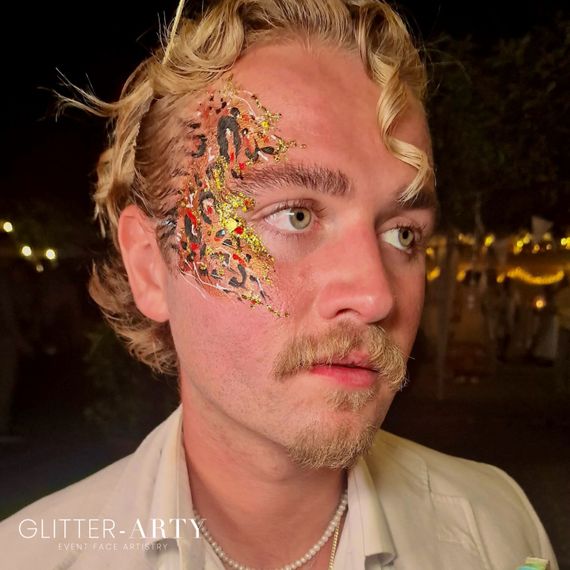 glitter arty face painting glitter arty  16
