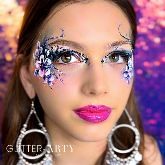 glitter arty face painting cambridge adult face art