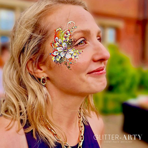 glitter arty face painting glitter arty  3