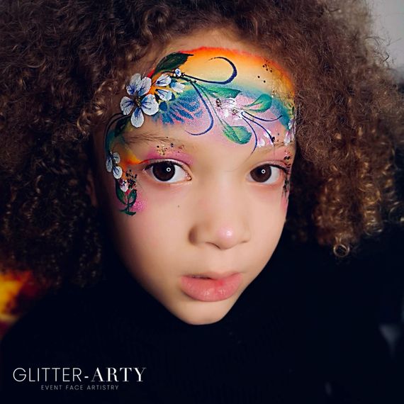 glitter arty face painting glitter arty  12