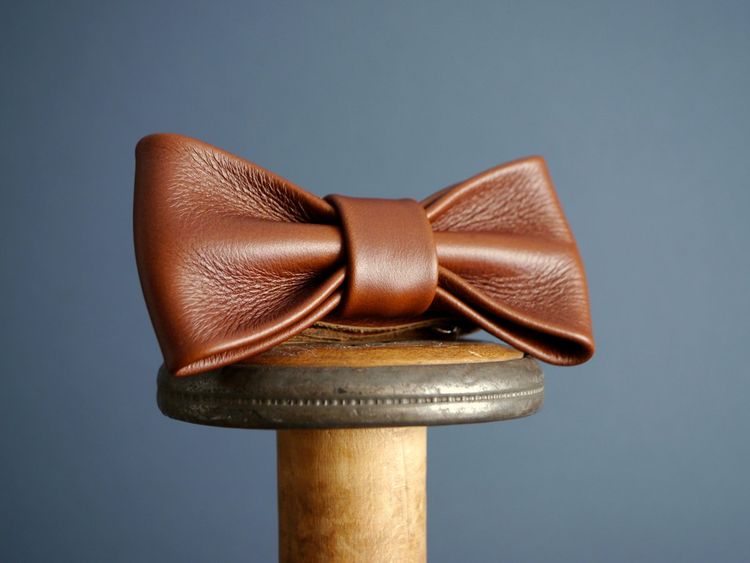kingsley leather kingsley leather bow tie3