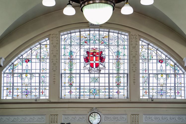 islington town hall stained glass and main light