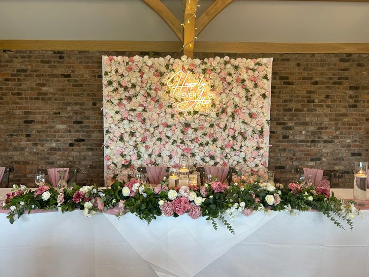 bliss events by katie lucy flower wall