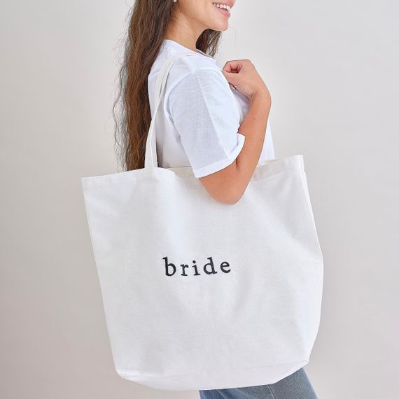 team hen hen 119   white embroidered bride tote bag v1 large