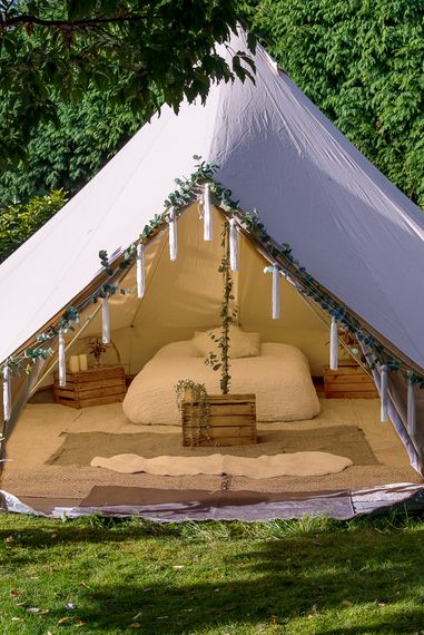 the glamping group 007 bridal tent