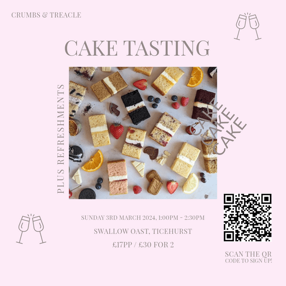 crumbs and treacle cake tasting   march 2024