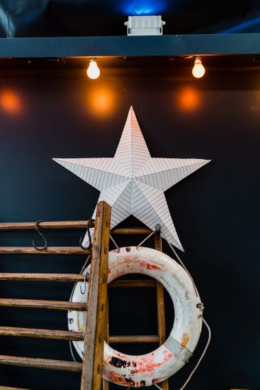 Nautical theme wedding decor