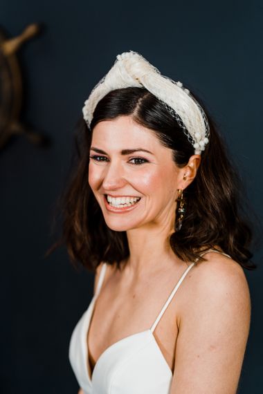 Turban headband bridal accessory
