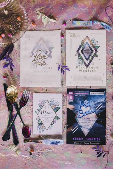 Stationery designed by the bride