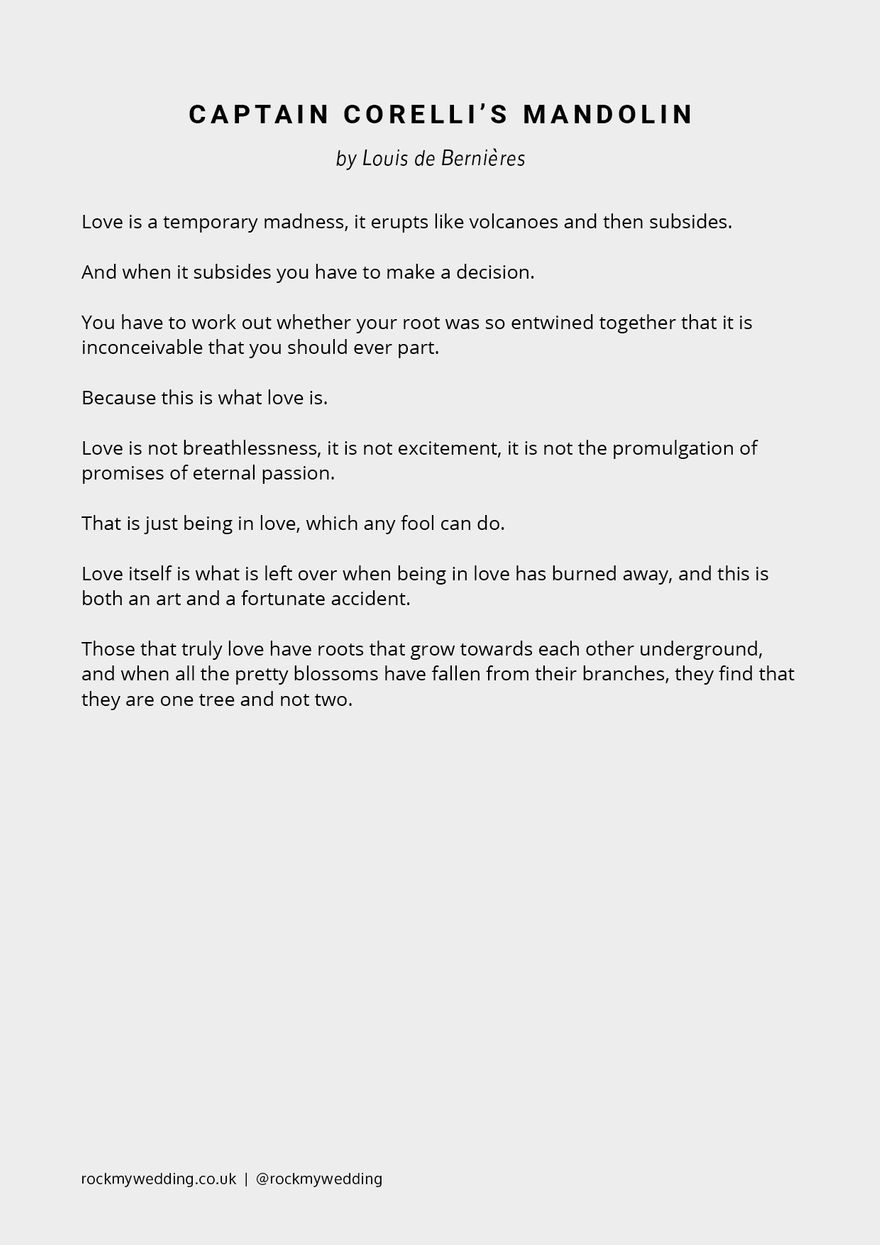 Captain Corelli's Mandolin Reading by Louis de Bernieres