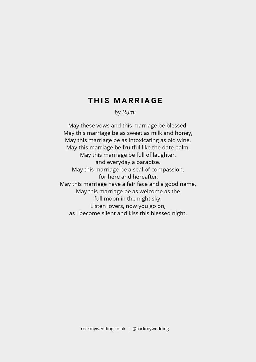 this-marriage-by-rumi-wedding-poem-wedding-reading for Free Printable The Guest House Rumi Pdf This Marriage by Rumi Wedding Poem - Wedding Reading for Free Printable The Guest House Rumi Pdf