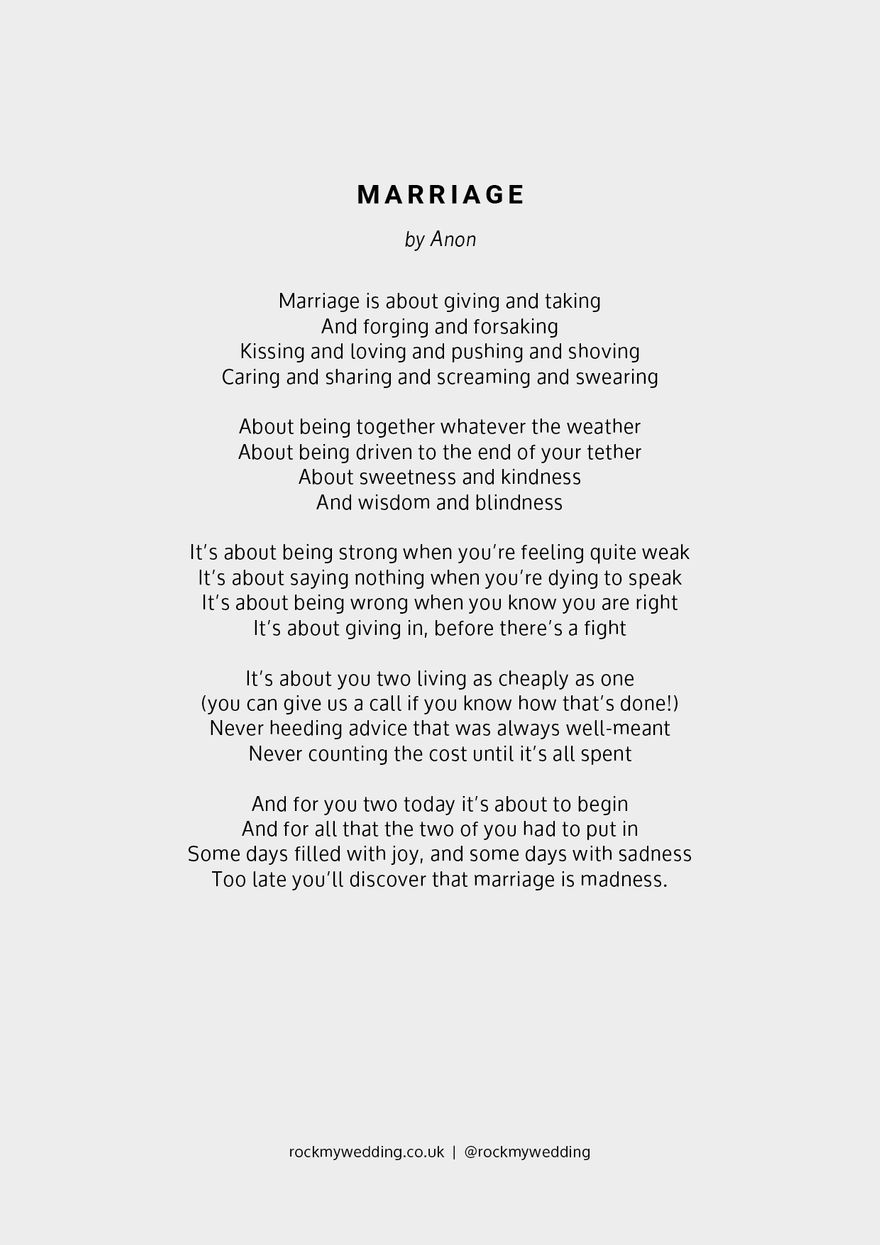 Marriage By Anon Wedding Reading Rock My Wedding marriage-by-anon-wedding-reading-rock-my-wedding